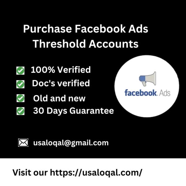 Purchase Facebook Ads Threshold Accounts