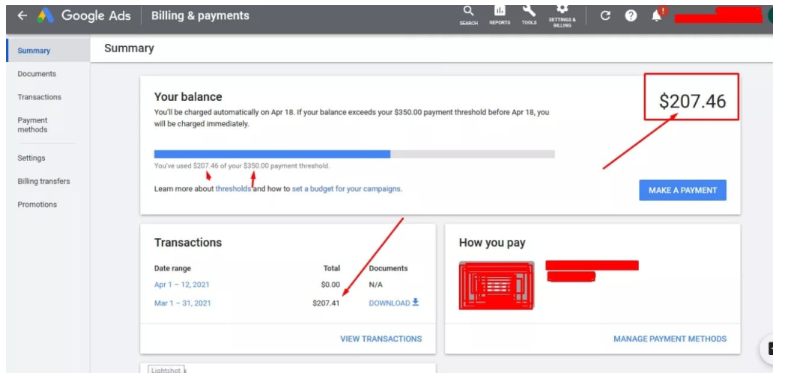 Purchase Facebook Ads Threshold Accounts